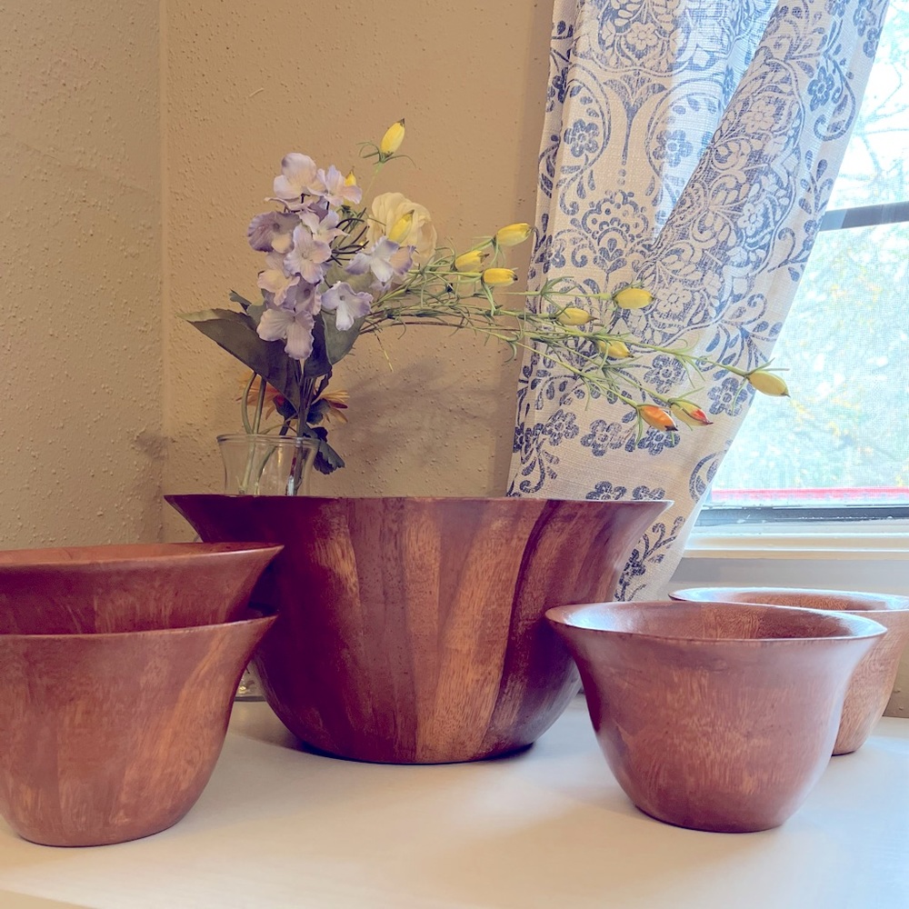 Wooden Bowl Set Teak